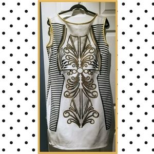 Egyptian Print Bodycon Dress